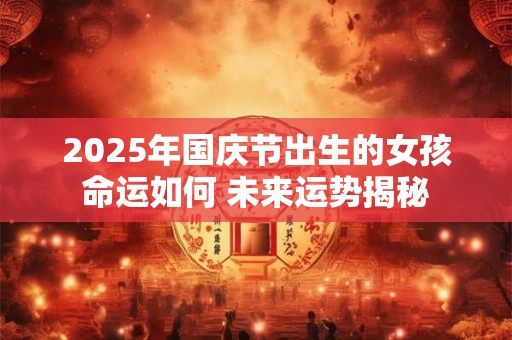 2025年国庆节出生的女孩命运如何 未来运势揭秘
