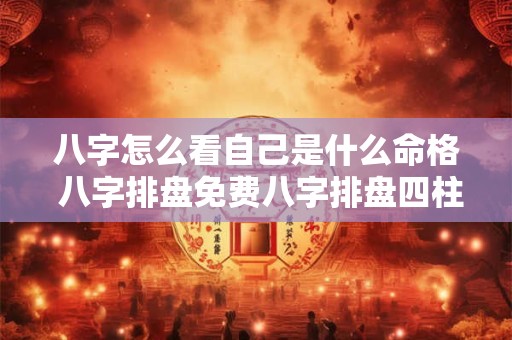 八字怎么看自己是什么命格 八字排盘免费八字排盘四柱八字排盘详解析