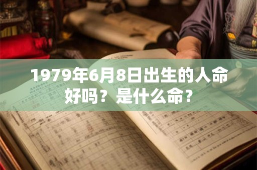 1979年6月8日出生的人命好吗？是什么命？