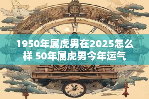 详细阅读:1950年属虎男在2025怎么样 50年属虎男今年运气 1950年属虎男在2025怎么样 50年属虎男今年运气