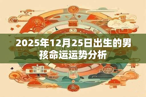 2026年12月25日出生的男孩命运运势分析 2026年12月25日出生的男孩命运运势分析