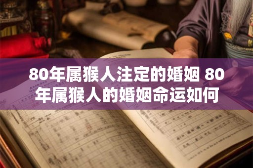 80年属猴人注定的婚姻 80年属猴人的婚姻命运如何
