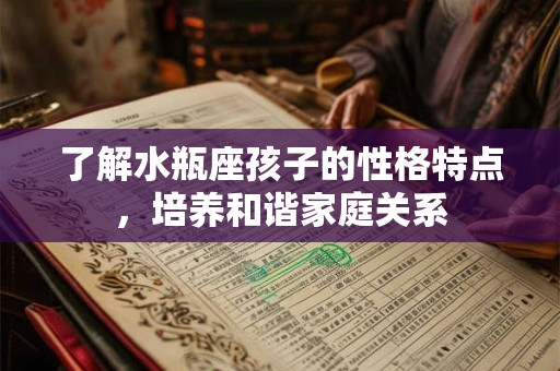 了解水瓶座孩子的性格特点，培养和谐家庭关系