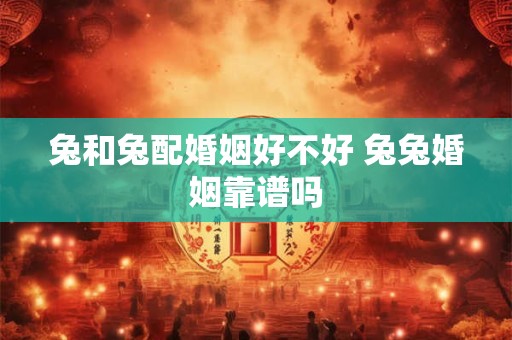 兔和兔配婚姻好不好 兔兔婚姻靠谱吗