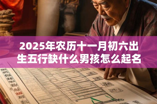 2025年农历十一月初六出生五行缺什么男孩怎么起名？