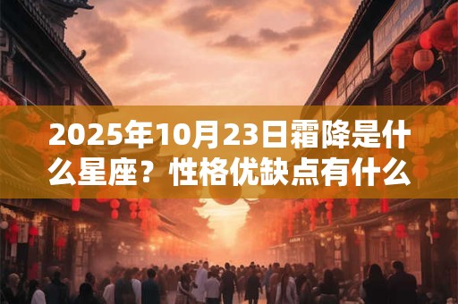 2025年10月23日霜降是什么星座？性格优缺点有什么？