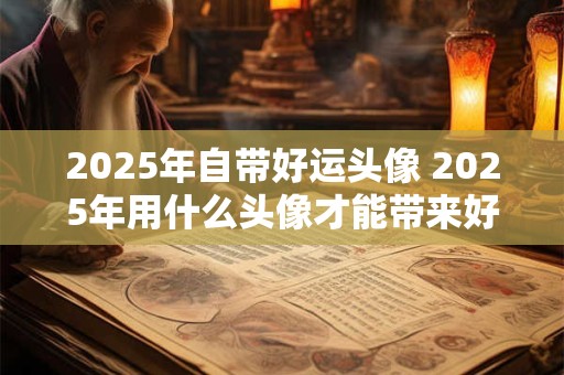 2025年自带好运头像 2025年用什么头像才能带来好运