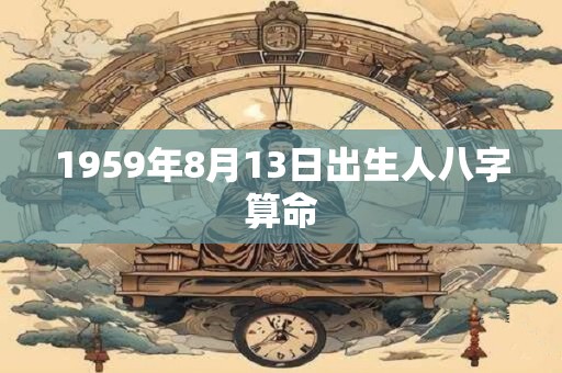 1959年8月13日出生人八字算命