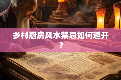 乡村厨房风水禁忌如何避开？
