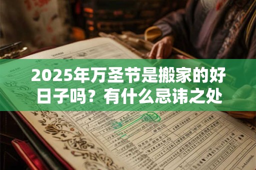 2025年万圣节是搬家的好日子吗？有什么忌讳之处