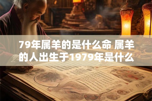 79年属羊的是什么命 属羊的人出生于1979年是什么命