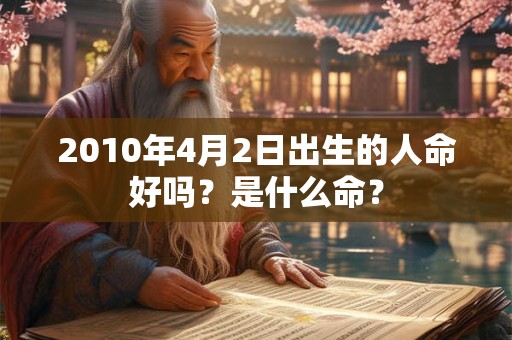 2010年4月2日出生的人命好吗？是什么命？