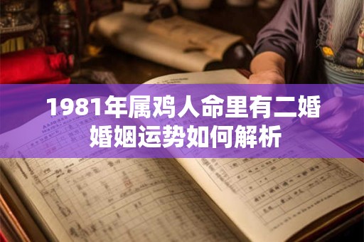 1981年属鸡人命里有二婚 婚姻运势如何解析