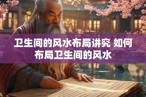 卫生间的风水布局讲究 如何布局卫生间的风水