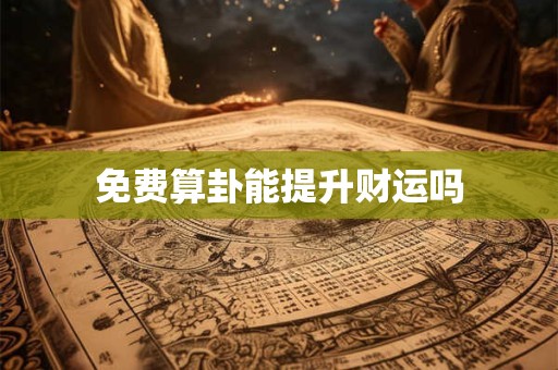 免费算卦能提升财运吗