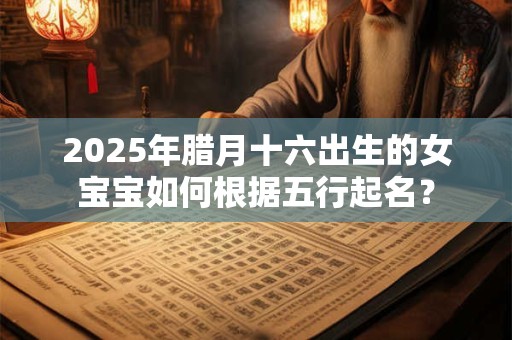 2025年腊月十六出生的女宝宝如何根据五行起名？