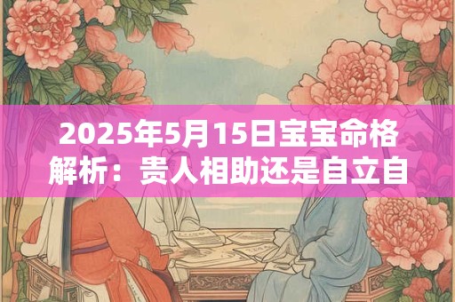 2025年5月15日宝宝命格解析：贵人相助还是自立自强