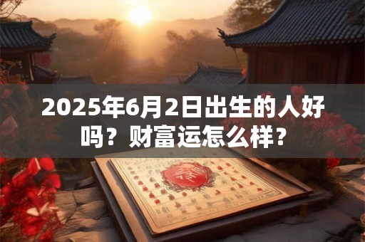 详细阅读:2025年6月2日出生的人好吗?财富运怎么样? 2025年6月2日出生的人好吗?财富运怎么样?