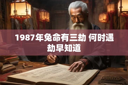 1987年兔命有三劫 何时遇劫早知道
