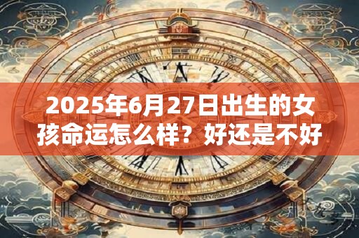2025年6月27日出生的女孩命运怎么样？好还是不好？