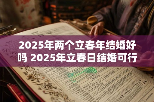 2025年两个立春年结婚好吗 2025年立春日结婚可行吗