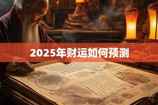 2025年财运如何预测