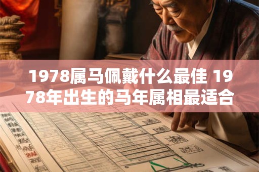 1978属马佩戴什么最佳 1978年出生的马年属相最适合佩戴哪些物品或饰品