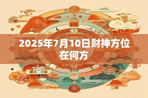 2025年7月10日财神方位在何方 2025年7月10日财神方位在何方