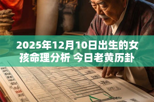 2025年12月10日出生的女孩命理分析 今日老黄历卦象如何？