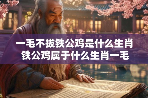 一毛不拔铁公鸡是什么生肖 铁公鸡属于什么生肖一毛不拔的意思是什么