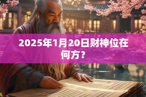 2025年1月20日财神位在何方？
