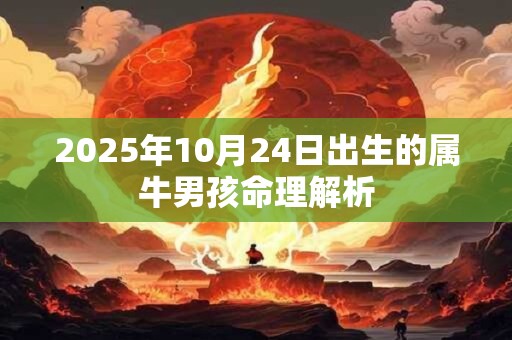 2025年10月24日出生的属牛男孩命理解析