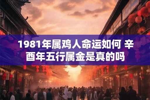 1981年属鸡人命运如何 辛酉年五行属金是真的吗