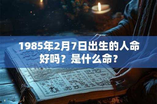 1985年2月7日出生的人命好吗？是什么命？