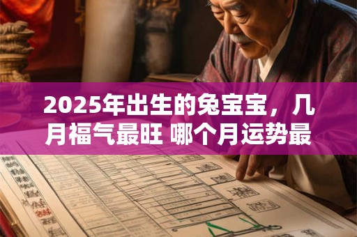2025年出生的兔宝宝，几月福气最旺 哪个月运势最佳
