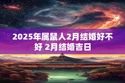 2025年属鼠人2月结婚好不好 2月结婚吉日