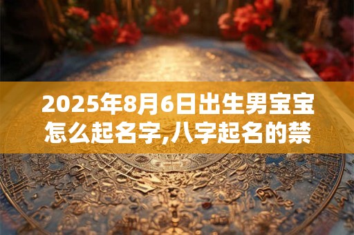 2026年8月6日出生男宝宝怎么起名字,八字起名的禁忌