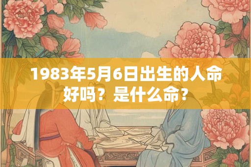 1983年5月6日出生的人命好吗？是什么命？