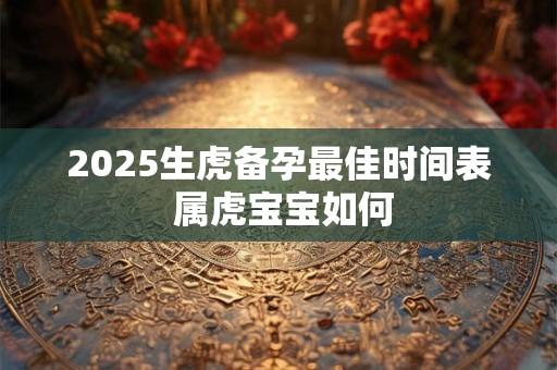2025生虎备孕最佳时间表 属虎宝宝如何