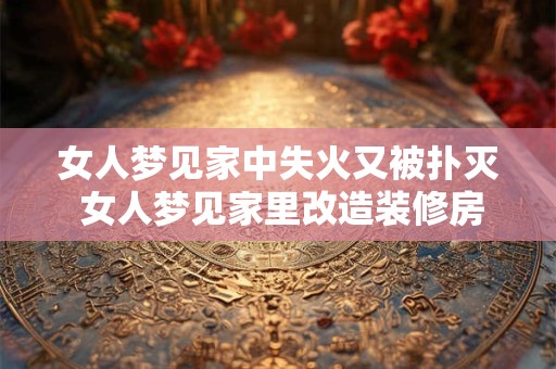 女人梦见家中失火又被扑灭 女人梦见家里改造装修房子