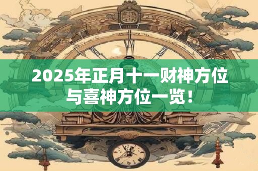2025年正月十一财神方位与喜神方位一览！