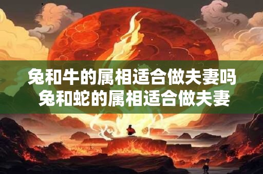 兔和牛的属相适合做夫妻吗 兔和蛇的属相适合做夫妻吗