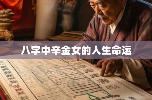 八字中辛金女的人生命运