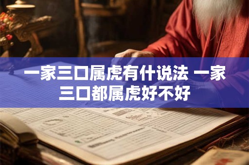 一家三口属虎有什说法 一家三口都属虎好不好