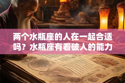 两个水瓶座的人在一起合适吗？水瓶座有看破人的能力