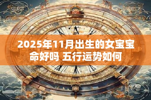 2025年11月出生的女宝宝命好吗 五行运势如何