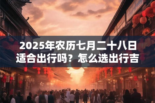 2025年农历七月二十八日适合出行吗？怎么选出行吉日？
