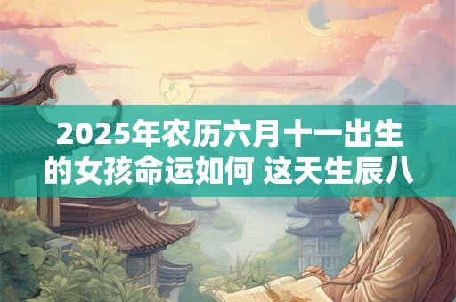 2025年农历六月十一出生的女孩命运如何 这天生辰八字解析