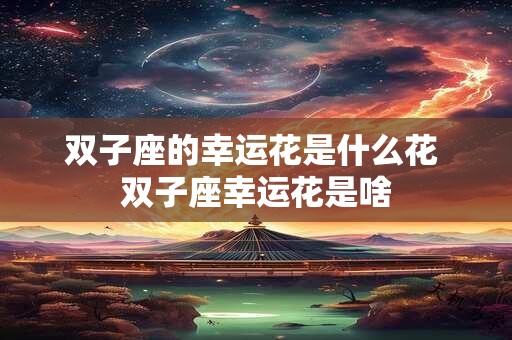 双子座的幸运花是什么花 双子座幸运花是啥