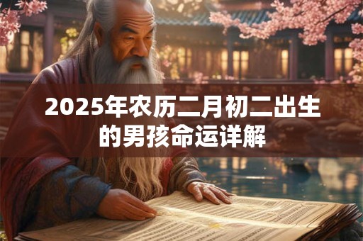 2025年农历二月初二出生的男孩命运详解